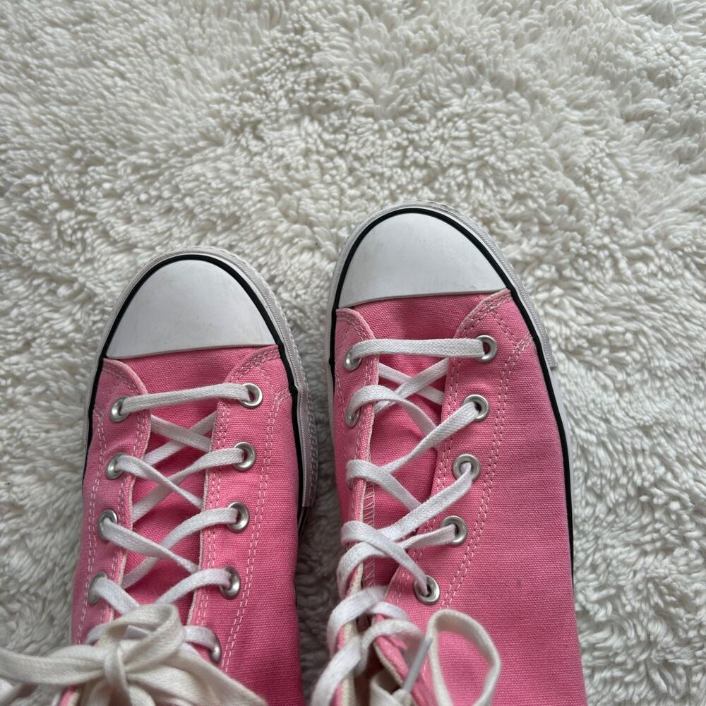 Converse All Star Womens Lift Hi Pink Platform Sneakers 10 Grunge Skatergirl Emo - Picture 9 of 9